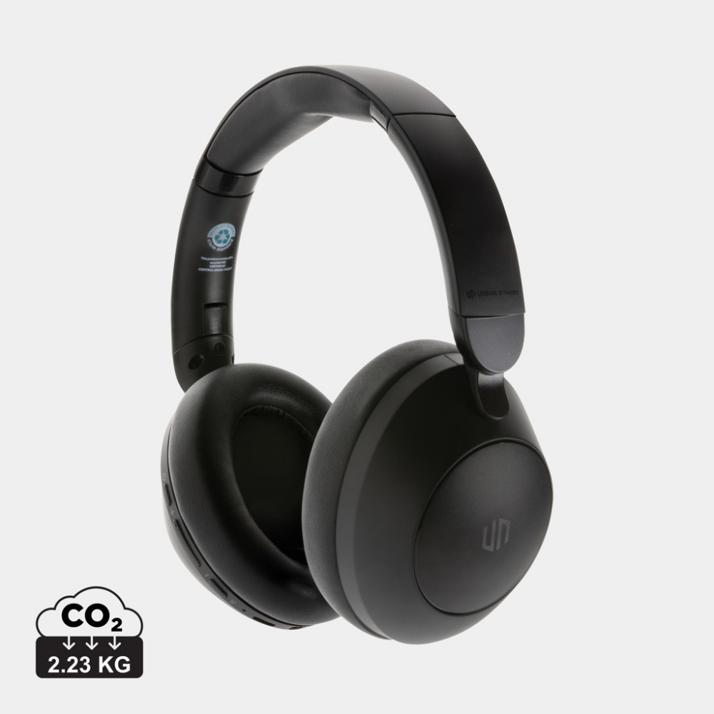 Logotrade promotional gift image of: Urban Vitamin Cupertino RCS rplastic ANC headphone
