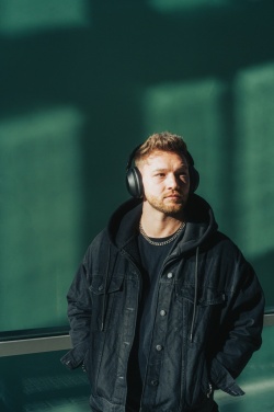 Logotrade promotional merchandise picture of: Urban Vitamin Cupertino RCS rplastic ANC headphone