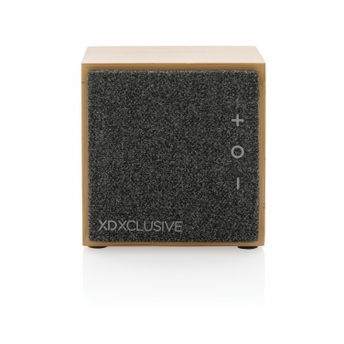 Logo trade advertising products picture of: Wynn 5W bamboo wireless speaker