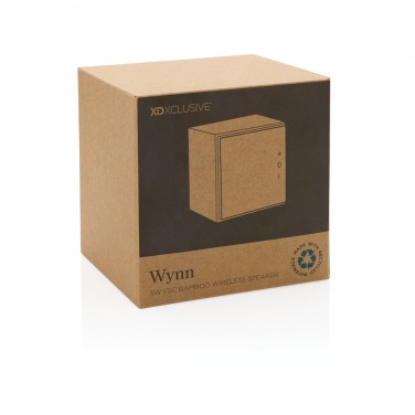 Logotrade promotional gift picture of: Wynn 5W bamboo wireless speaker