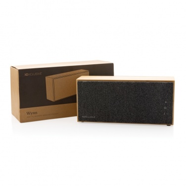 Logotrade promotional product picture of: Wynn 20W bamboo wireless speaker
