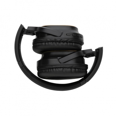Logo trade promotional giveaways image of: RCS and bamboo Elite Foldable wireless headphone