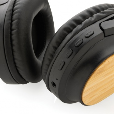 Logotrade promotional gifts photo of: RCS and bamboo Elite Foldable wireless headphone