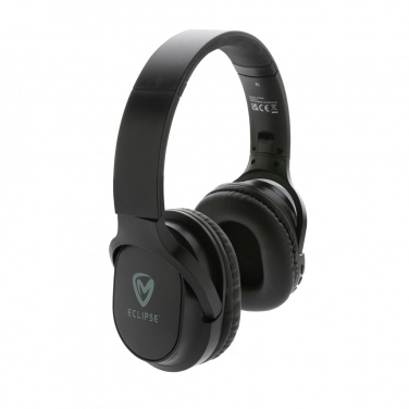 Logo trade promotional merchandise image of: RCS recycled plastic Elite Foldable wireless headphone