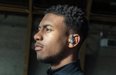 Logo trade promotional products image of: Urban Vitamin Pacifica RCS rplastic earbuds