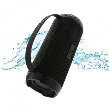 Logo trade promotional merchandise image of: RCS recycled plastic Soundboom waterproof 6W speaker
