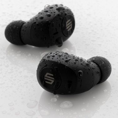 Logo trade promotional merchandise image of: Urban Vitamin Palm Springs RCS rplastic ENC earbuds