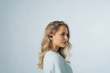 Logo trade promotional merchandise photo of: Urban Vitamin Palm Springs RCS rplastic ENC earbuds