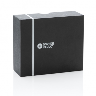 Logo trade promotional merchandise image of: RCS recycled plastic Swiss Peak ANC TWS earbuds
