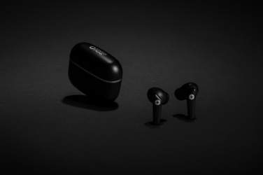 Logotrade promotional items photo of: RCS recycled plastic Swiss Peak TWS earbuds 2.0