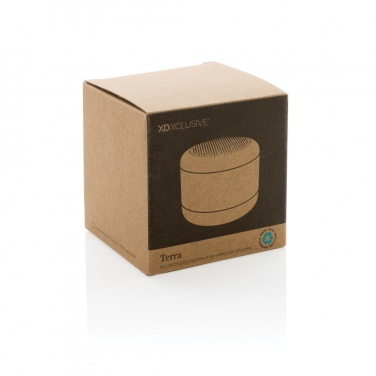 Logo trade promotional giveaways image of: Terra RCS recycled aluminium 5W wireless speaker