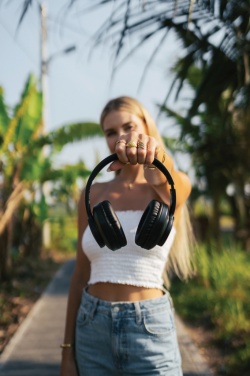 Logo trade business gift photo of: Terra RCS recycled aluminium wireless headphone
