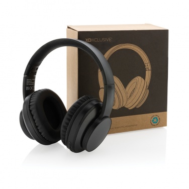 Logo trade promotional products image of: Terra RCS recycled aluminium wireless headphone