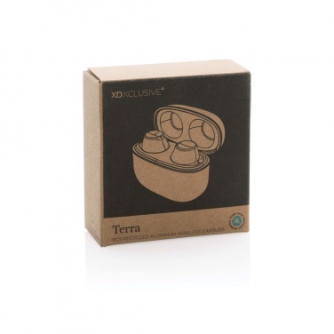 Logotrade promotional gifts photo of: Terra RCS recycled aluminium wireless earbuds