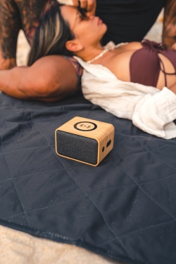 Logotrade advertising product image of: RCS Rplastic 3W speaker with bamboo 5W wireless