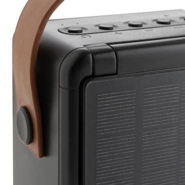 Logo trade promotional items image of: Skywave RCS recycled plastic solar speaker 12W