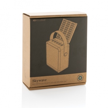 Logo trade promotional items image of: Skywave RCS recycled plastic solar speaker 12W