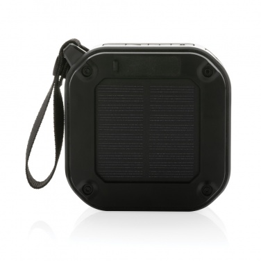Logotrade promotional product picture of: 3W RCS recycled plastic wireless sunwave solar speaker