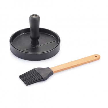 Logotrade promotional product image of: BBQ set with hamburger press and brush