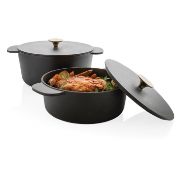 Logo trade business gifts image of: Ukiyo cast iron pan large