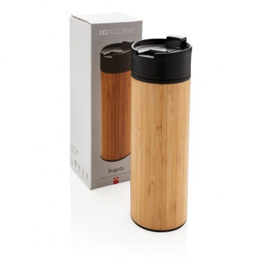 Logotrade advertising product picture of: Bogota vacuum bamboo coffee mug