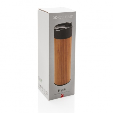 Logotrade corporate gift image of: Bogota vacuum bamboo coffee mug