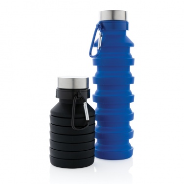 Logotrade promotional items photo of: Leakproof collapsible silicone bottle with lid