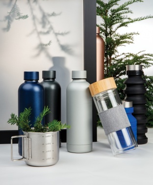 Logotrade corporate gift picture of: Leakproof collapsible silicone bottle with lid