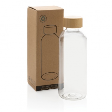 Logotrade corporate gift image of: RCS RPET bottle with bamboo lid