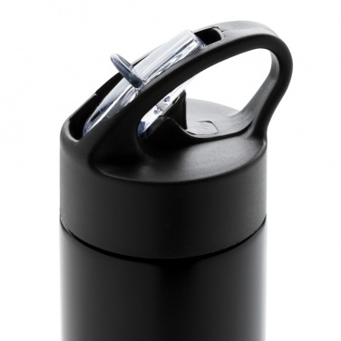 Logo trade promotional gifts image of: Sport bottle with straw