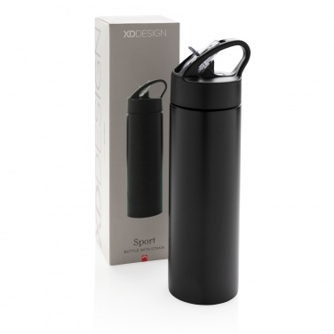 Logotrade promotional item picture of: Sport bottle with straw