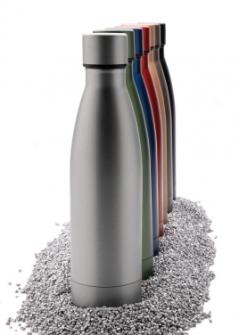 Logo trade corporate gift photo of: RCS Recycled stainless steel solid vacuum bottle