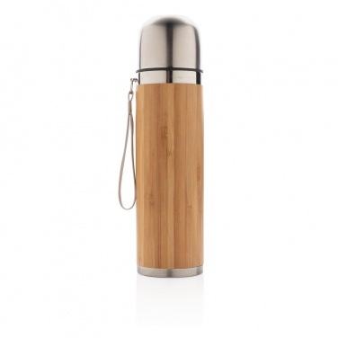 Logotrade promotional item picture of: Bamboo vacuum travel flask