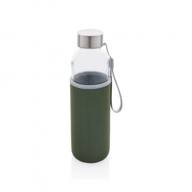 Logo trade promotional giveaways picture of: Glass bottle with neoprene sleeve