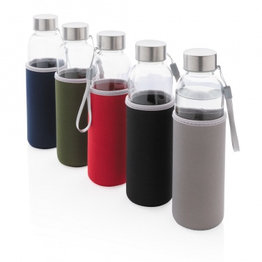 Logotrade promotional product image of: Glass bottle with neoprene sleeve