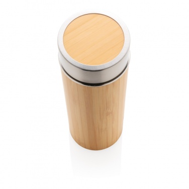 Logotrade promotional items photo of: Leak proof bamboo vacuum bottle