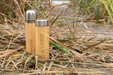 Logotrade business gifts photo of: Leak proof bamboo vacuum bottle