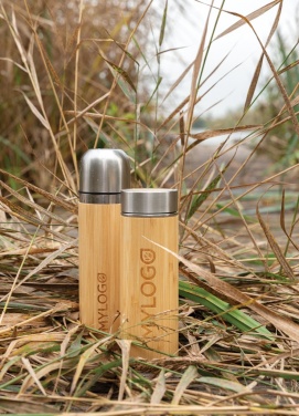 Logotrade promotional merchandise photo of: Leak proof bamboo vacuum bottle