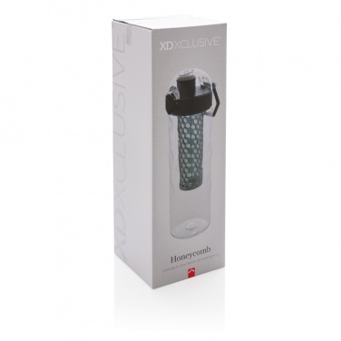 Logo trade promotional products image of: Honeycomb lockable leak proof infuser bottle