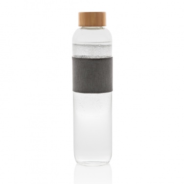 Logo trade promotional gift photo of: Impact borosilicate glass bottle with bamboo lid