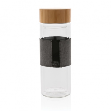 Logotrade corporate gift image of: Impact double wall borosilicate glass bottle