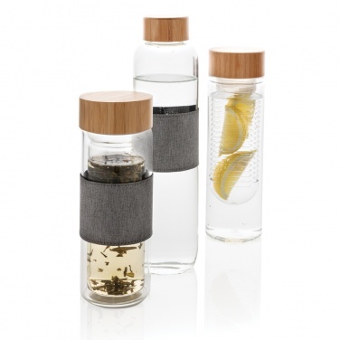 Logo trade promotional item photo of: Impact double wall borosilicate glass bottle