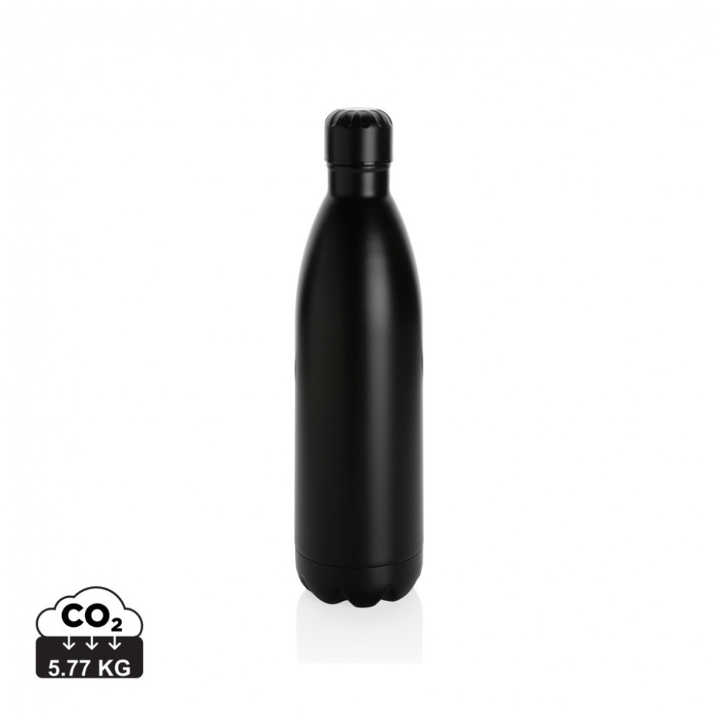 Logo trade promotional items picture of: Solid colour vacuum stainless steel bottle 1L