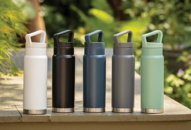 Logo trade promotional giveaway photo of: Leakproof vacuum on-the-go bottle with handle