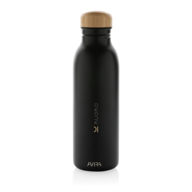 Logo trade corporate gifts picture of: Avira Alcor RCS Re-steel single wall water bottle 600 ML