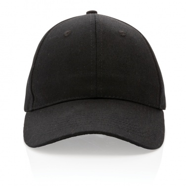 Logo trade promotional gifts image of: Impact 6 panel 280gr Recycled cotton cap with AWARE™ tracer