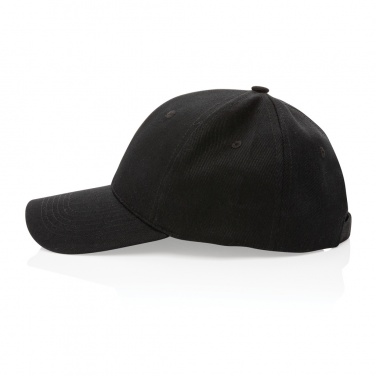 Logo trade corporate gifts image of: Impact 6 panel 280gr Recycled cotton cap with AWARE™ tracer