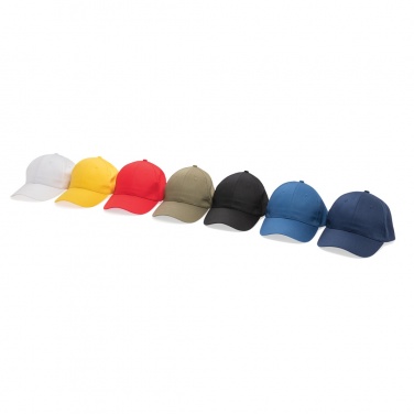 Logo trade promotional giveaways picture of: Impact 6 panel 190gr Recycled cotton cap with AWARE™ tracer