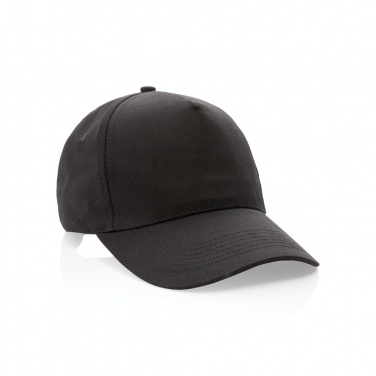 Logo trade promotional giveaways picture of: Impact 5 panel 190gr Recycled cotton cap with AWARE™ tracer