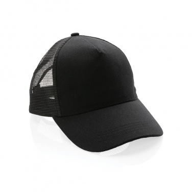 Logotrade promotional merchandise picture of: Impact AWARE™ Brushed rcotton 5 panel trucker cap 190gr